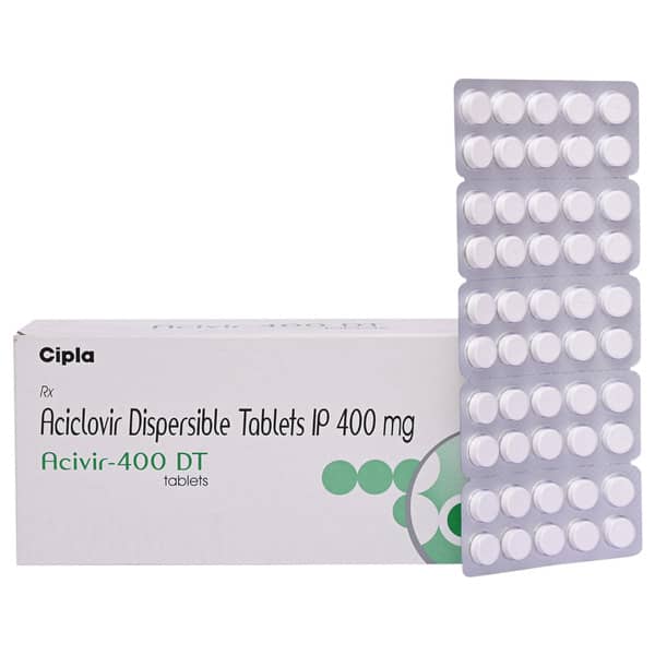 Acivir Dt 400mg Strip Of 10 Tablets