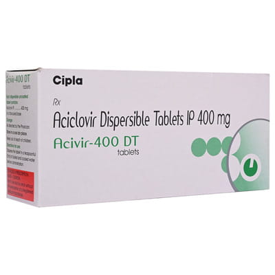 Acivir Dt 400mg Strip Of 10 Tablets