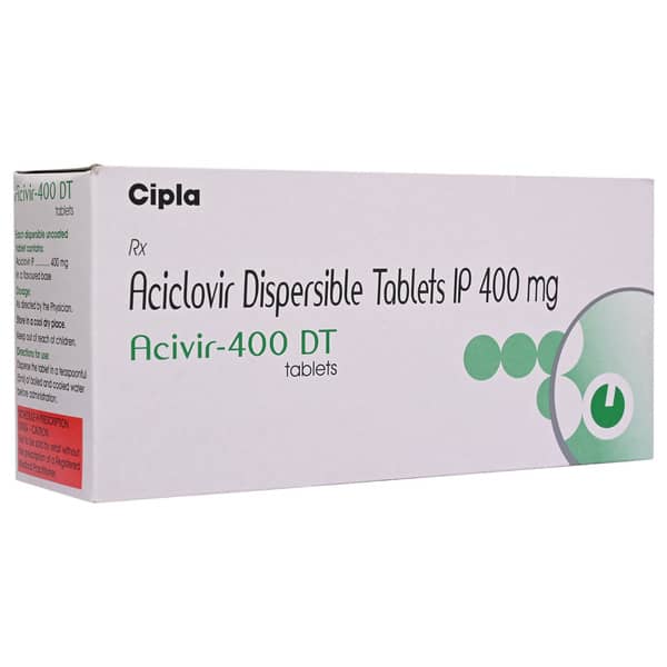 Acivir Dt 400mg Strip Of 10 Tablets