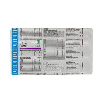 New Follihair Strip Of 15 Tablets