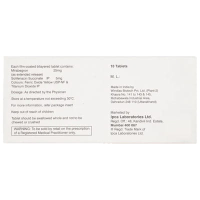 Mirbeg S 25mg Strip Of 10 Tablets