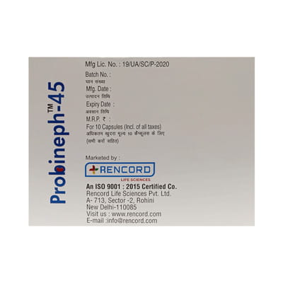 Probineph 45 Bottle Of 10 Capsules