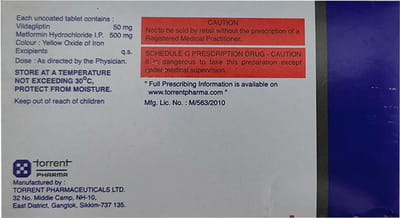 Encelin M 50/500mg Strip Of 10 Tablets