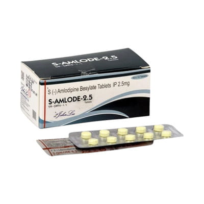 S Amlode 2.5mg Strip Of 10 Tablets