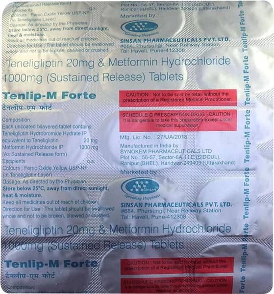 Tenlip M Forte Strip Of 15 Tablets