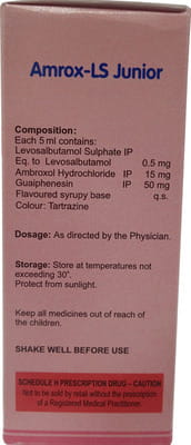 Amrox Ls Junior Bottle Of 60ml Syrup