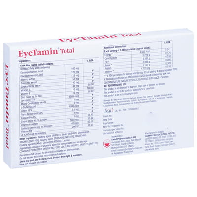Eyetamin Total Strip Of 10 Tablets