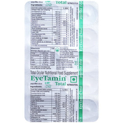 Eyetamin Total Strip Of 10 Tablets
