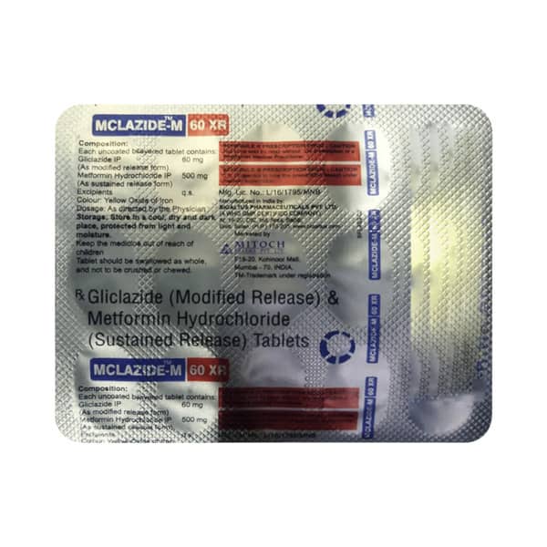 Mclazide M 60Mg Xr Strip Of 15 Tablets