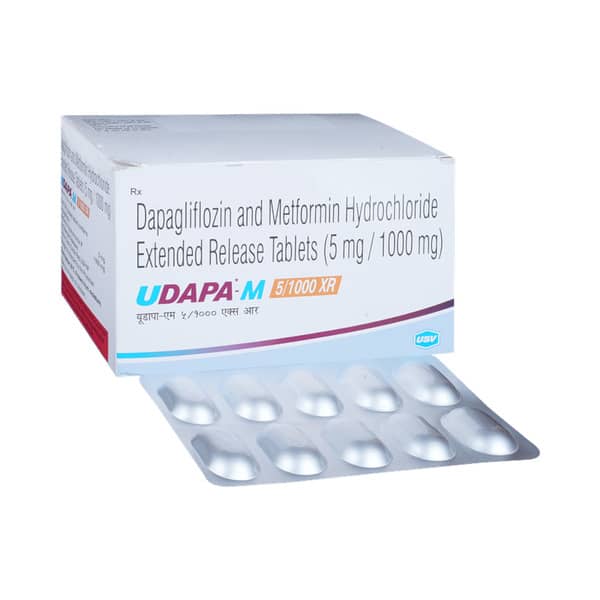 Udapa M 5/1000mg Xr Strip Of 10 Tablets