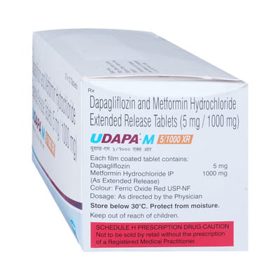Udapa M 5/1000mg Xr Strip Of 10 Tablets