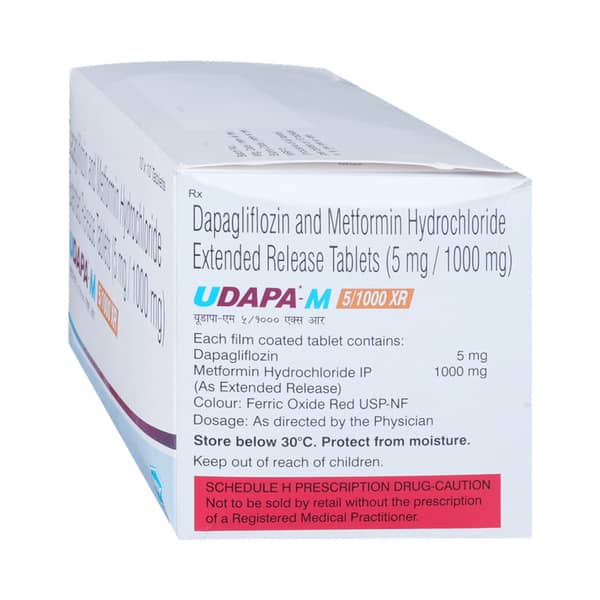 Udapa M 5/1000mg Xr Strip Of 10 Tablets