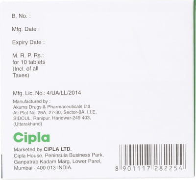 Metolar 3d 25mg Strip Of 10 Tablets