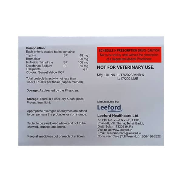 Chymomerg D Strip Of 10 Tablets