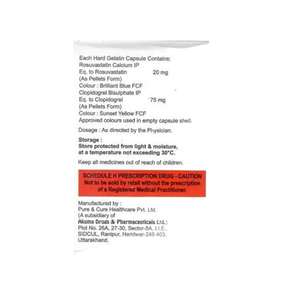 Rosycap Cv 20mg Strip Of 15 Capsules