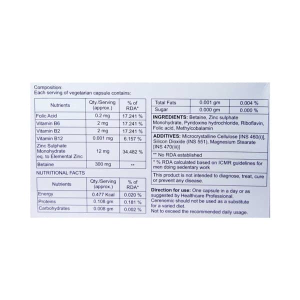 Cerenemic Strip Of 10 Capsules
