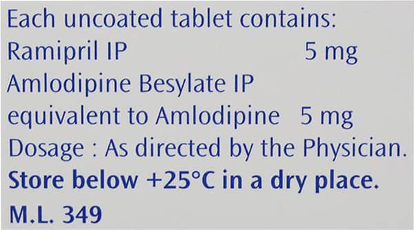 Cardace Am 5/5mg Strip Of 15 Tablets