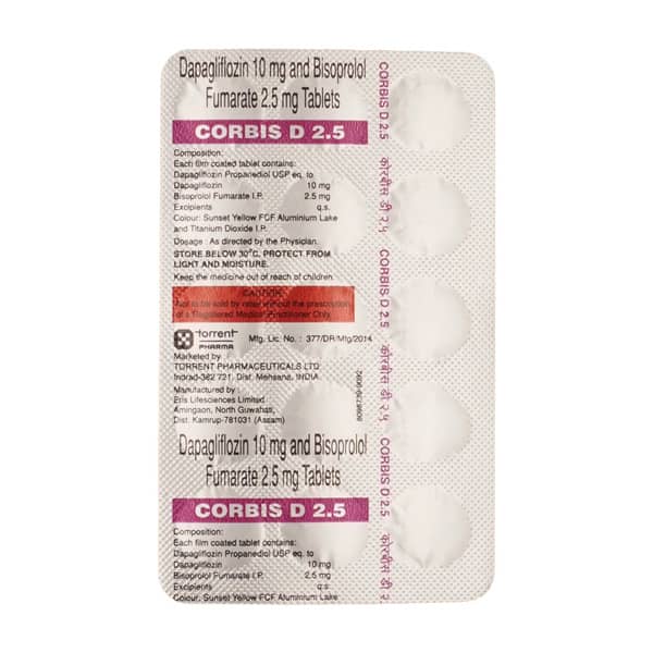 Corbis D 2.5mg Strip Of 15 Tablets