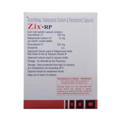 New Zix Rp Strip Of 10 Capsules