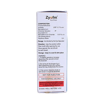 Zyofm Bottle Of 5ml Eye Drops