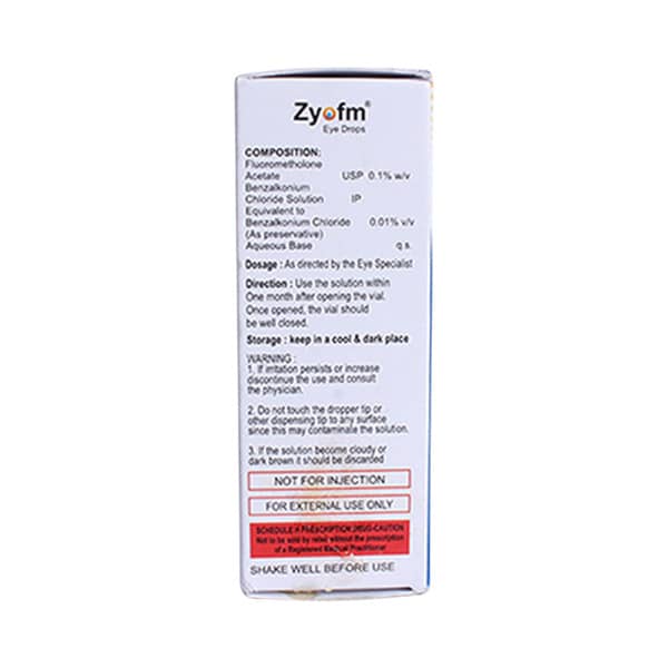 Zyofm Bottle Of 5ml Eye Drops