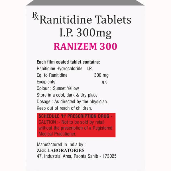 Ranizem 300mg Strip Of 10 Tablets