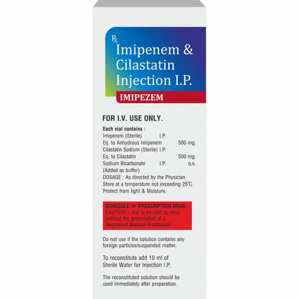 Imipezem 1000Mg Dry Vial Of 1 Powder For Injection