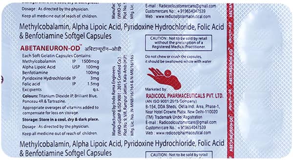 Abetaneuron Od Strip Of 10 Capsules