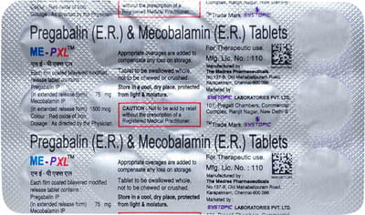 Me Pxl Strip Of 15 Tablets
