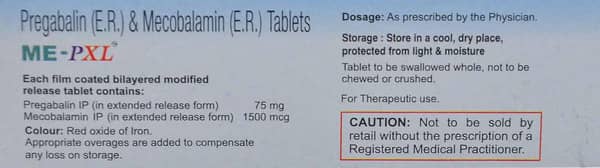Me Pxl Strip Of 15 Tablets