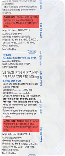 Zava Od 100Mg Strip Of 10 Tablets