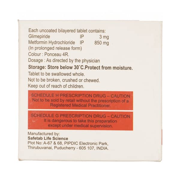 Glitaray M3 Plus Strip Of 15 Tablets