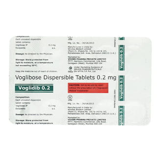 Voglidib 0.2Mg Strip Of 15 Tablets