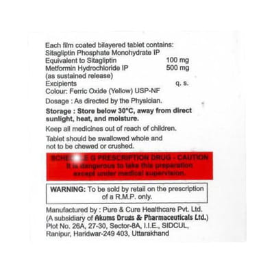 Sitahenz M Od Ls Strip Of 10 Tablets