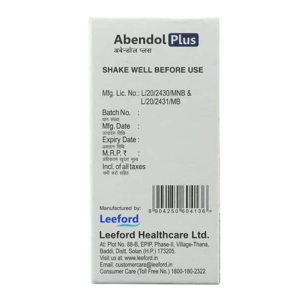 Abendol Plus 200/1.5 Mg Bottle Of 10Ml Suspension
