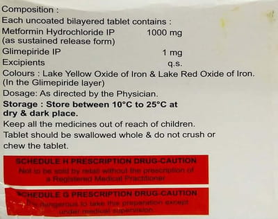 Apriglim Mf 1mg Strip Of 15 Tablets