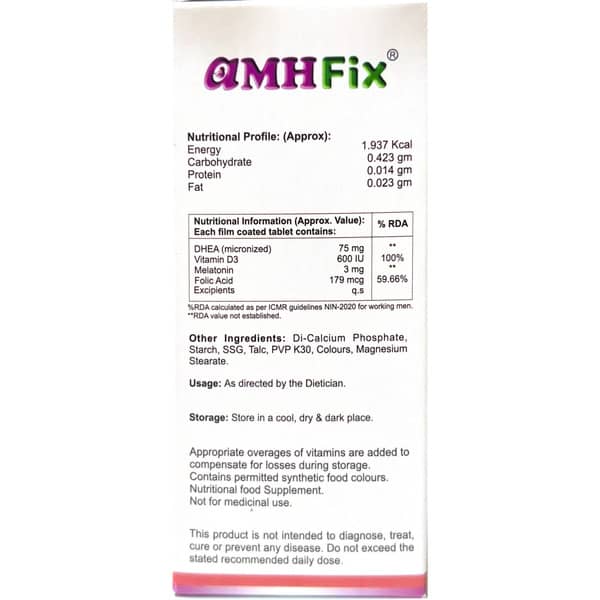 Buy Amhfix Strip Of 10 Tablets Online & Save Up to 24% at PharmEasy