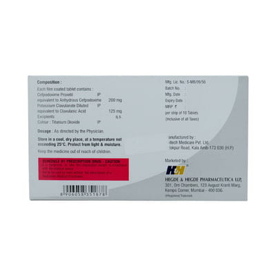 Hhcepo Cv 325mg Strip Of 10 Tablets