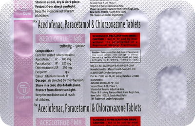 Aceclotrue Mr Strip Of 10 Tablets