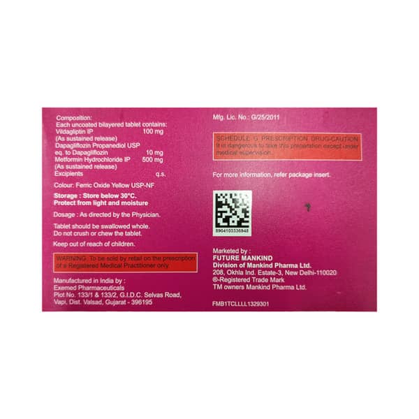 Gliptagreat-DM 500 Tablet