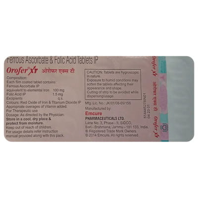 Orofer Xt Strip Of 15 Tablets