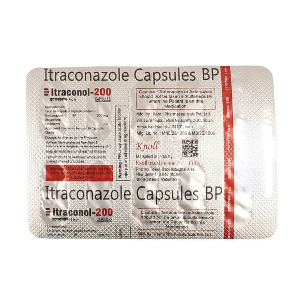Itraconol 200mg Strip Of 10 Capsules
