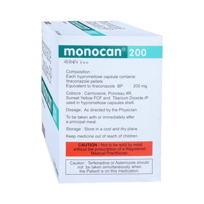 Monocan 200 Strip Of 10 Capsules