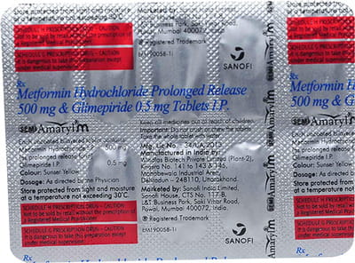 Semi Amaryl M Strip Of 10 Tablets