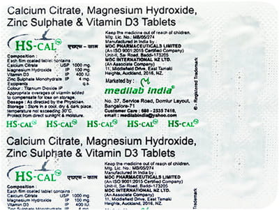 Hs Cal N Bottle Of 30 Tablets