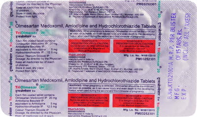 Triolmesar 20mg Strip Of 15 Tablets