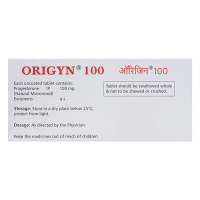 Origyn 100mg Strip Of 10 Tablets
