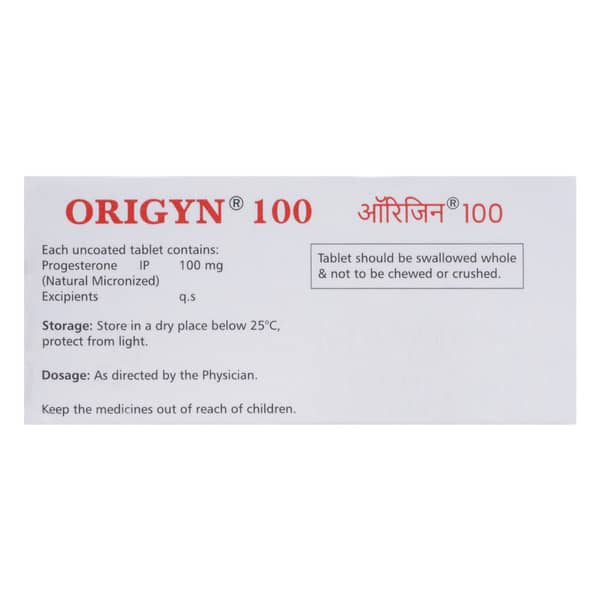 Origyn 100Mg Strip Of 10 Tablets