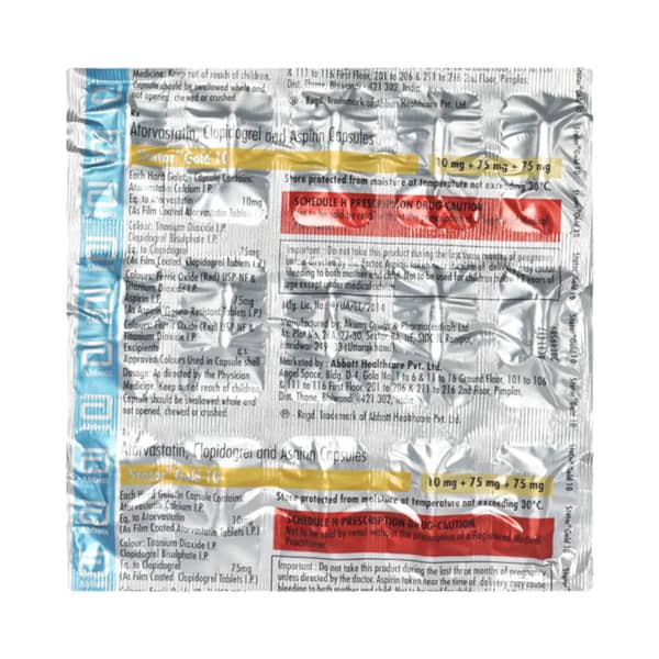 Stator Gold 10mg Strip Of 15 Capsules