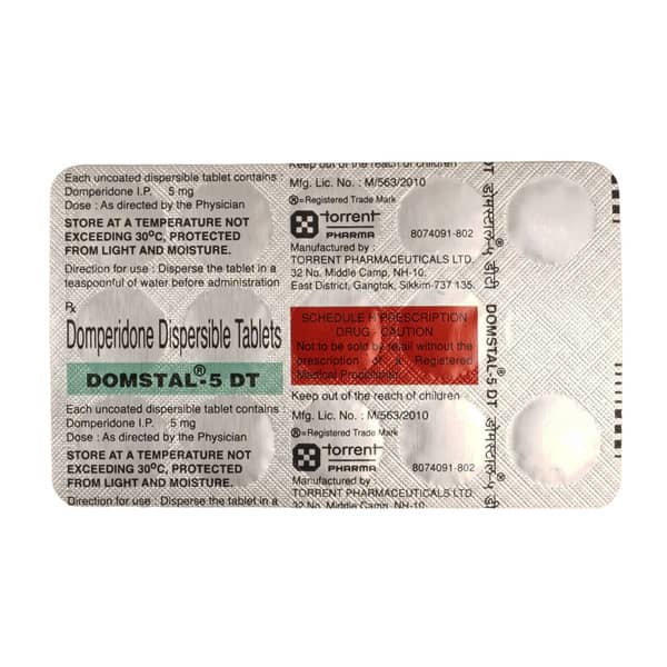 Domstal Dt 5mg Strip Of 15 Tablets